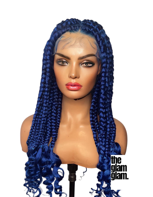 BLUE SMOKE Braided Wig