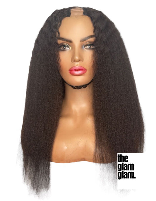 Kinky Straight U-Part Wig 16"
